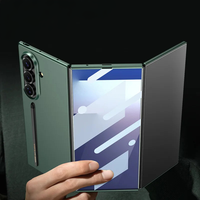 TriFold Armor Glass Case with Hinge Protection