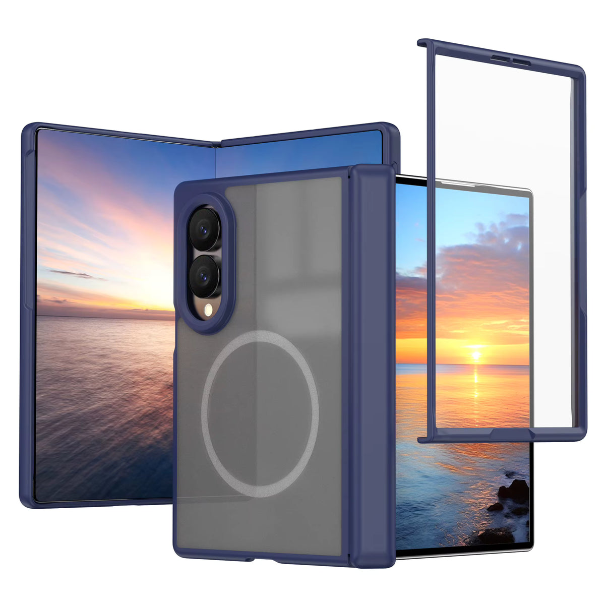 Luxury Magnetic Center Axis Case for Samsung Galaxy Z Fold 8 Ultra / Z Fold 7