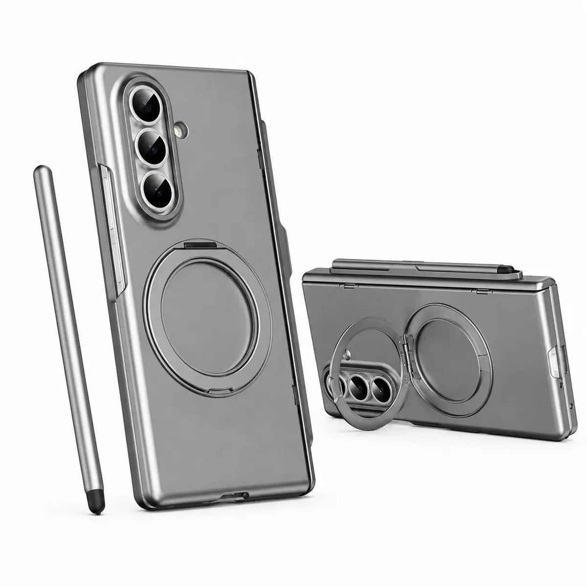 FoldGrip Ring Case with Pen Holder For Galaxy Z Fold Series