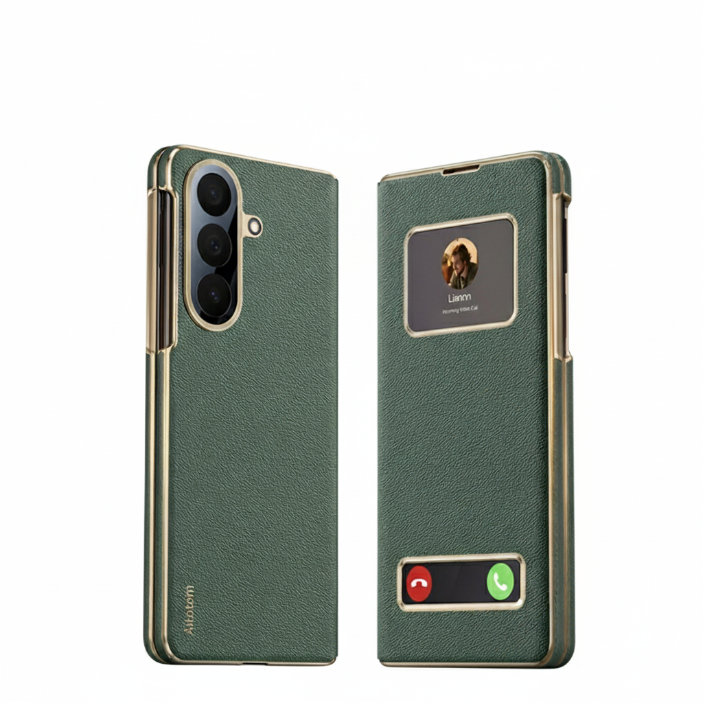 Luxury Magnetic Smart View Leather Case