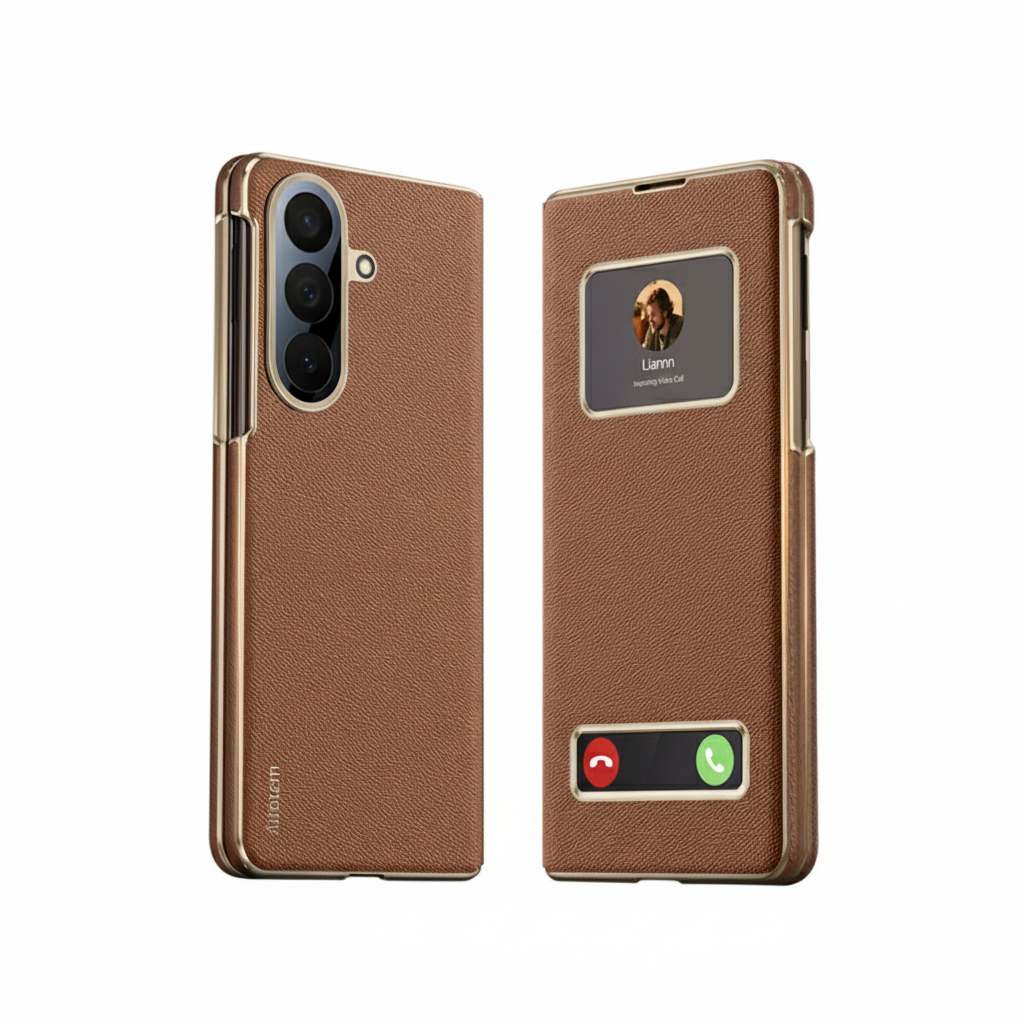 Luxury Magnetic Smart View Leather Case