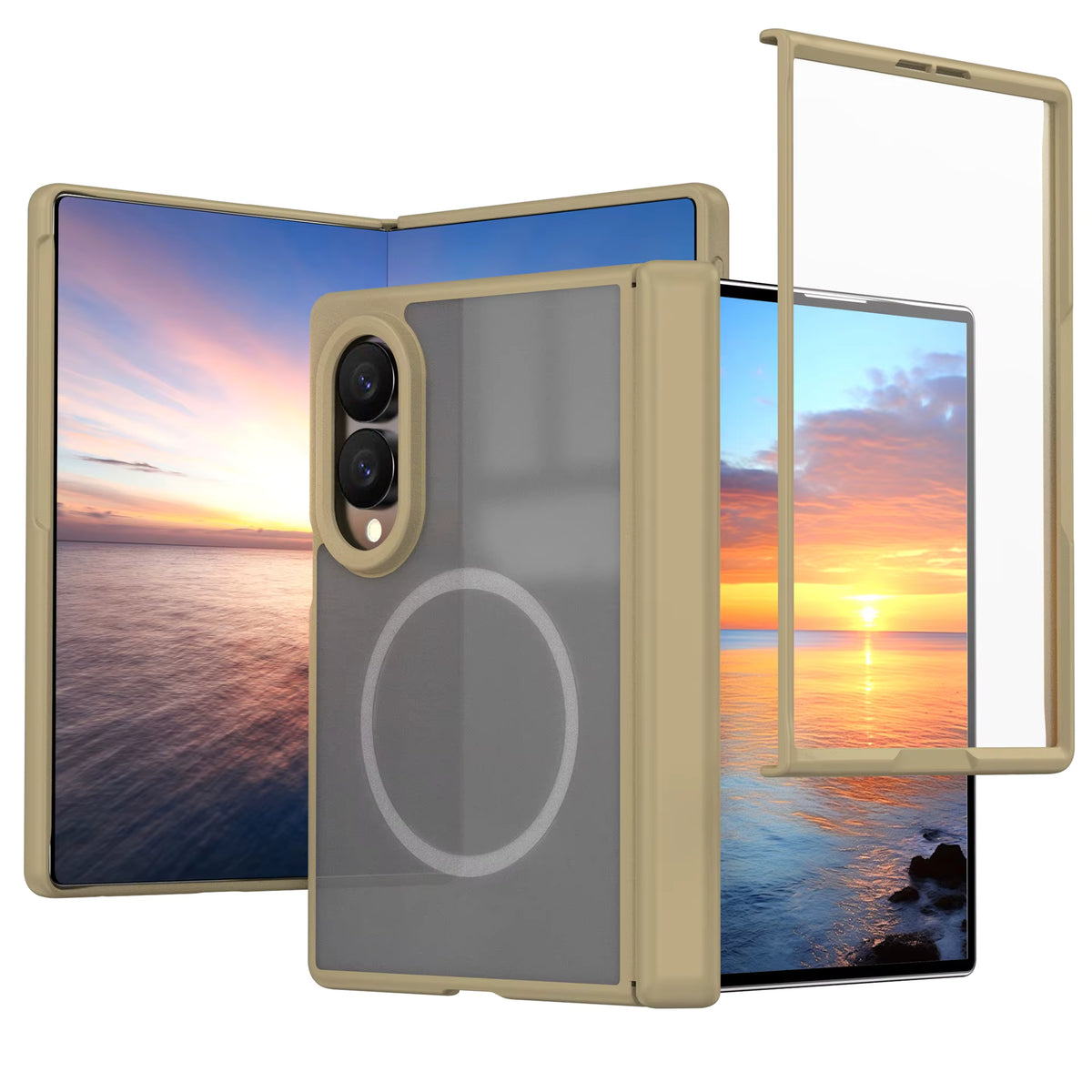 Luxury Magnetic Center Axis Case for Samsung Galaxy Z Fold 8 Ultra / Z Fold 7