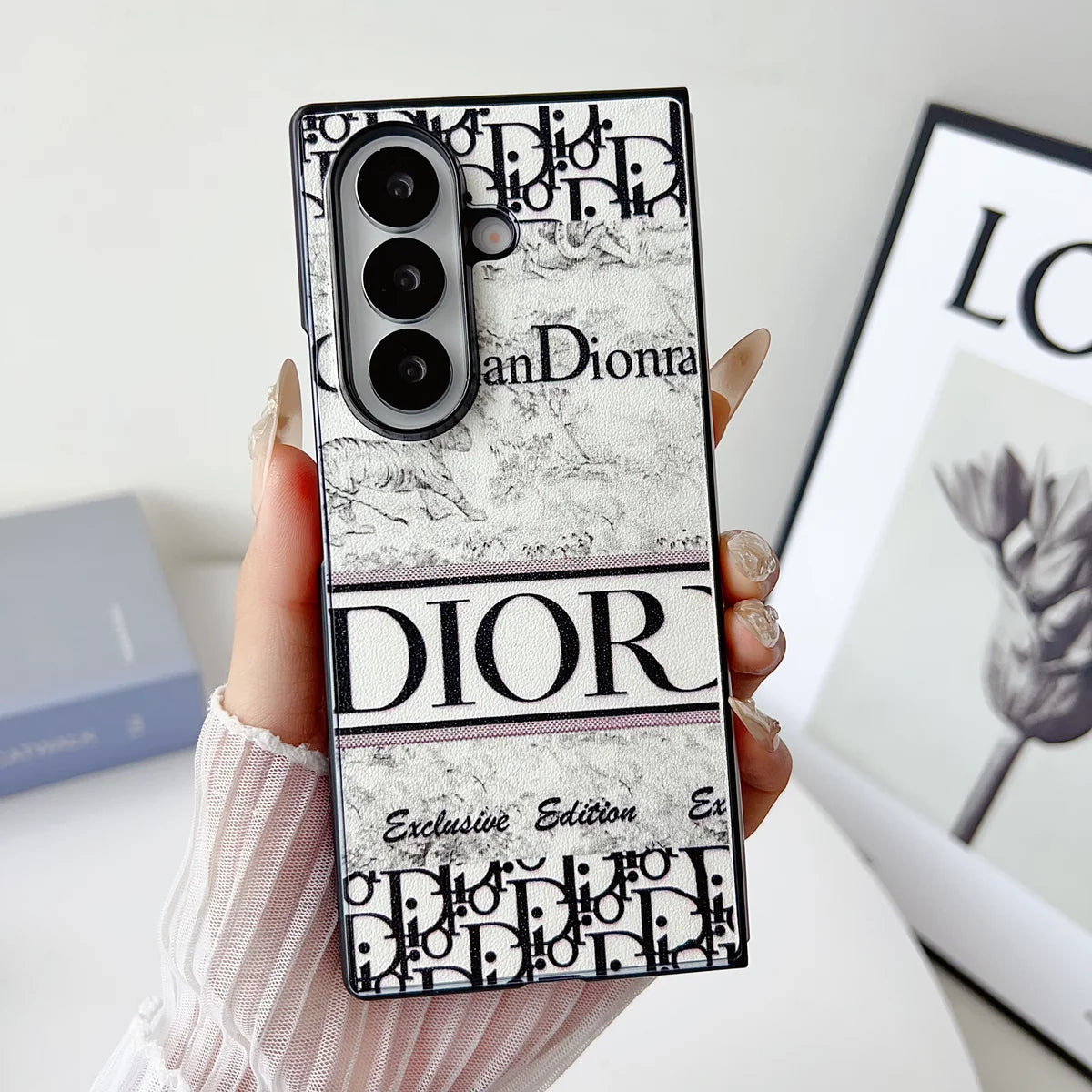 Luxury Monogram Strap Case for Samsung Z Fold 7 & 6