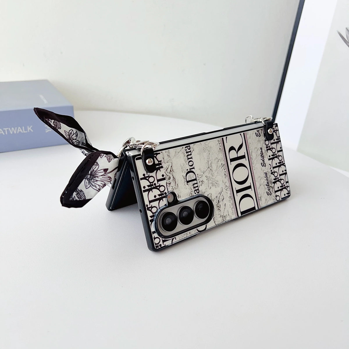 Luxury Monogram Strap Case for Samsung Z Fold 7 & 6