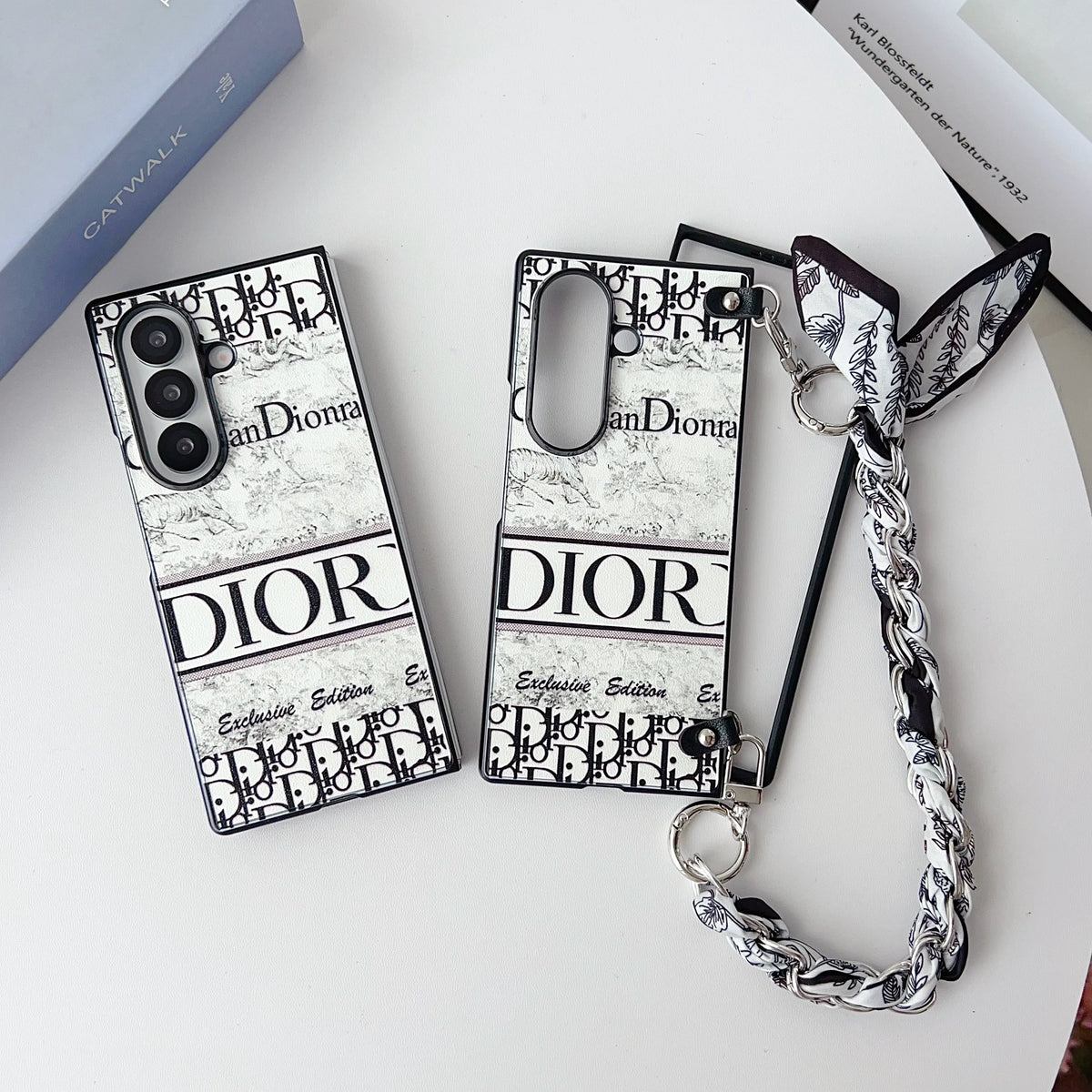 Luxury Monogram Strap Case for Samsung Z Fold 7 & 6