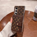 Luxury Monogram Wallet Case with Card Holder for Samsung Galaxy Z Fold 7 & Z Fold 6