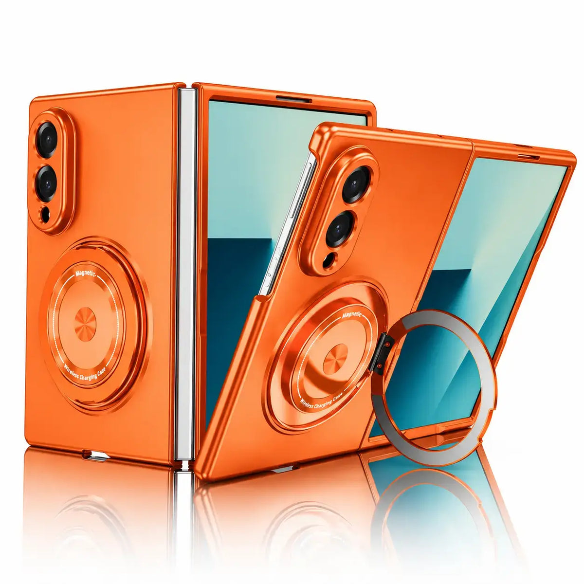 Magnetic Ring Stand Armor Case for Samsung Galaxy Z Fold 8 / 7 / 6