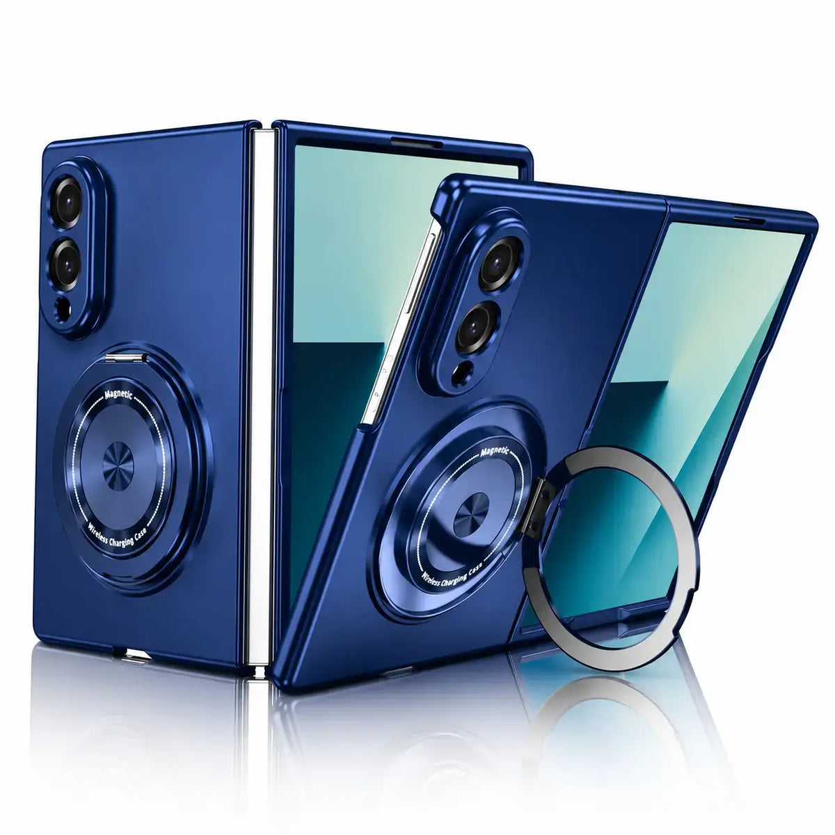 Magnetic Ring Stand Armor Case for Samsung Galaxy Z Fold 8 / 7 / 6
