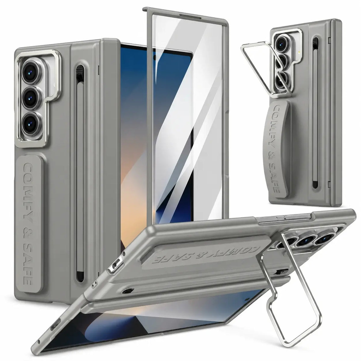 Multi-Angle Stand Case with Pen For Galaxy Z Fold 8