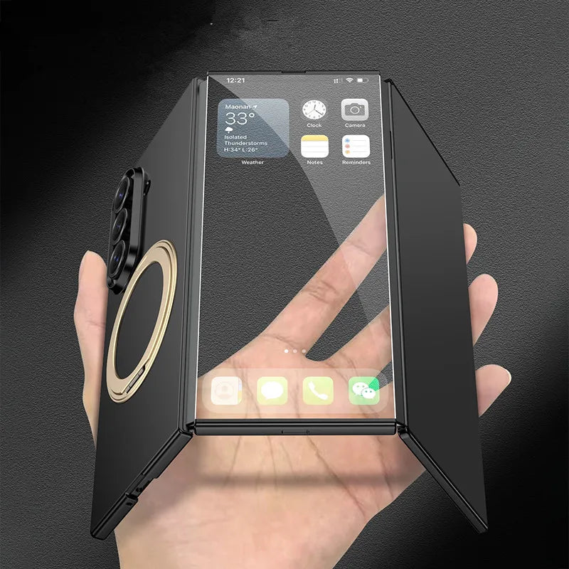 Matte Z TriFold Case with 360° Ring Stand