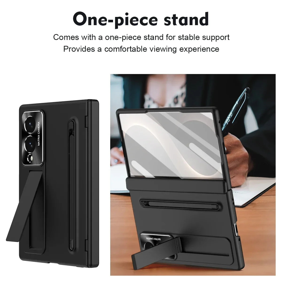 Pen Slot Kickstand Case For Galaxy Z Fold 8 Series