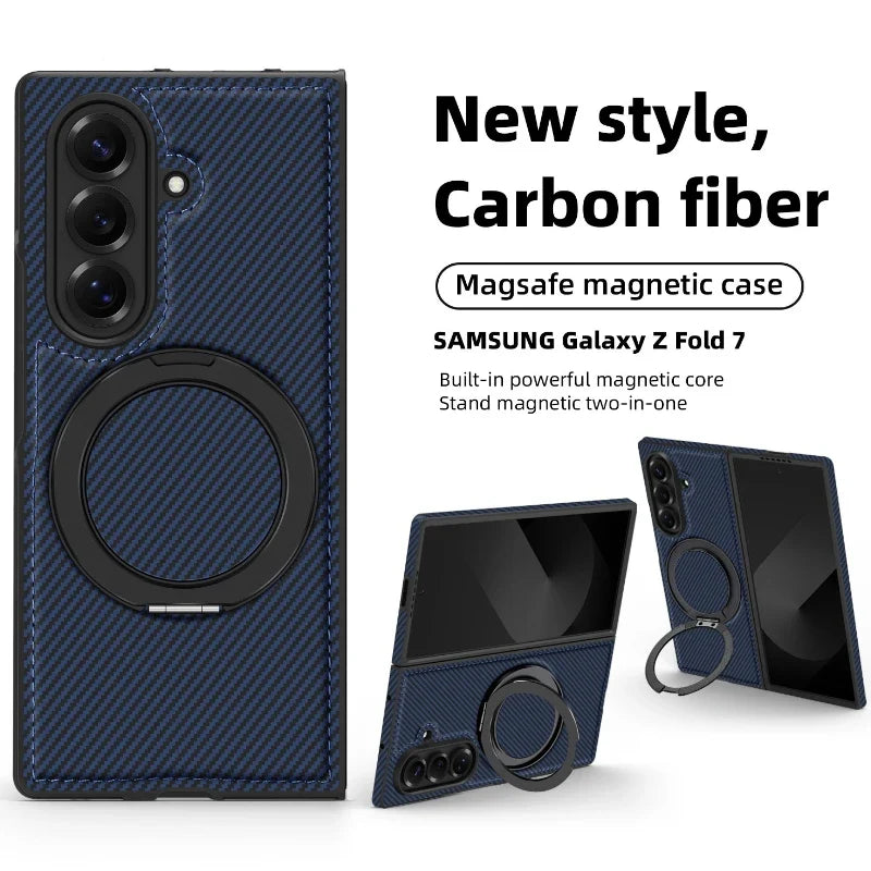 Carbon Fiber Case with Magnetic Ring
