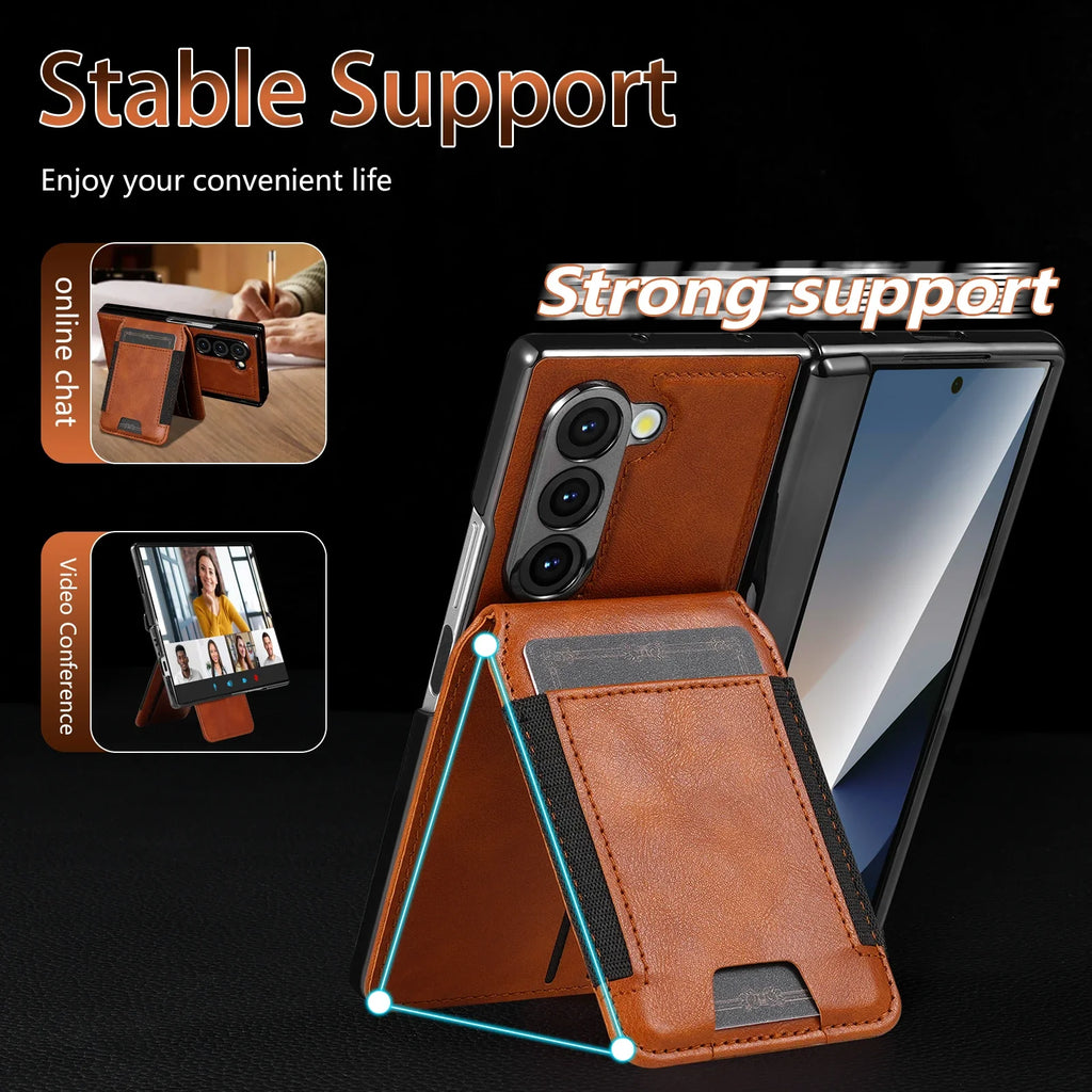 Detachable Leather Wallet Case