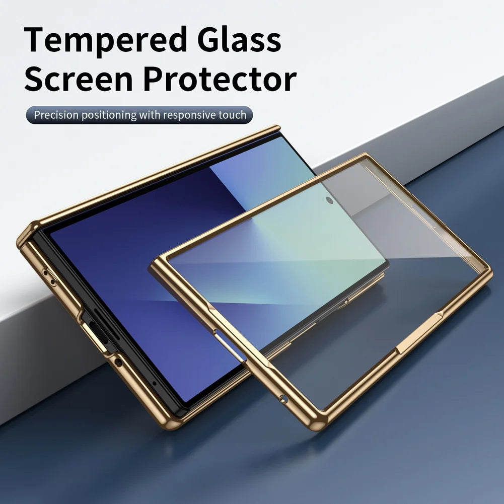 Diamond Leather Hinge Case For Z Fold Series