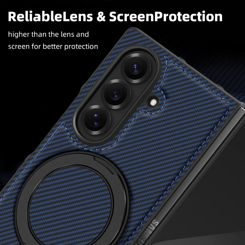 Carbon Fiber Case with Magnetic Ring