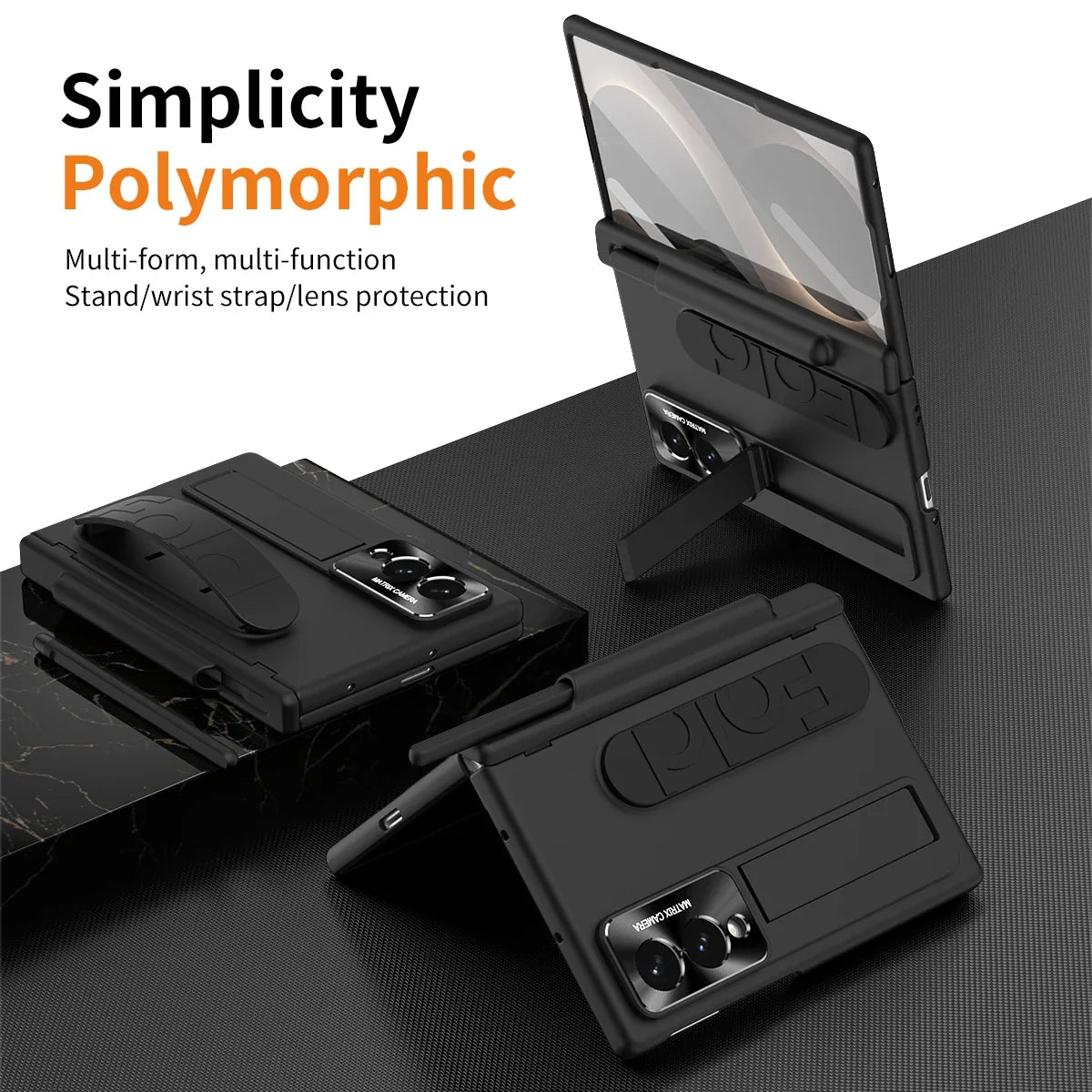Wristband Kickstand Case with Pen For Z Fold Series