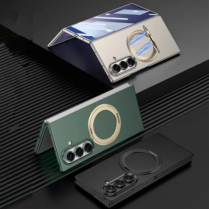 Matte Z TriFold Case with 360° Ring Stand