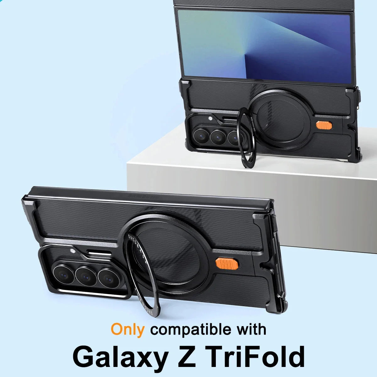 Armor Ring Kickstand Case For Galaxy Z TriFold