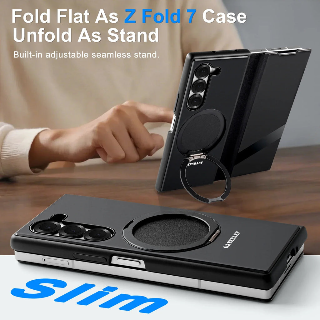 Full Protection Magnetic Ring Stand For Z Fold 7
