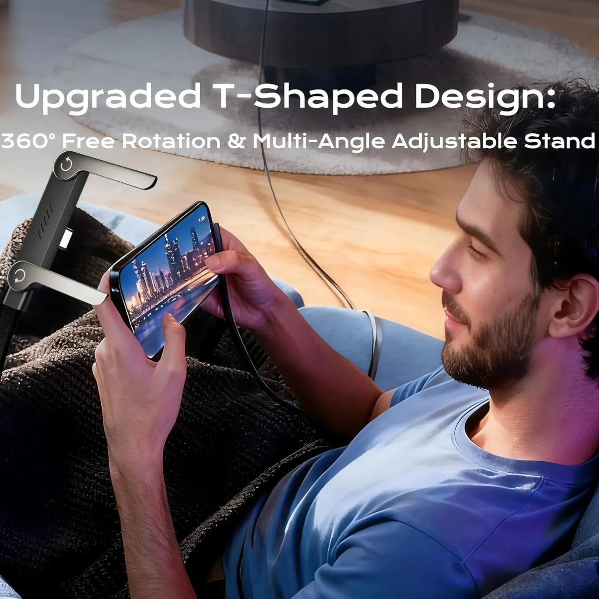 Fold Stand 3-in-1 Fast Charging Cable