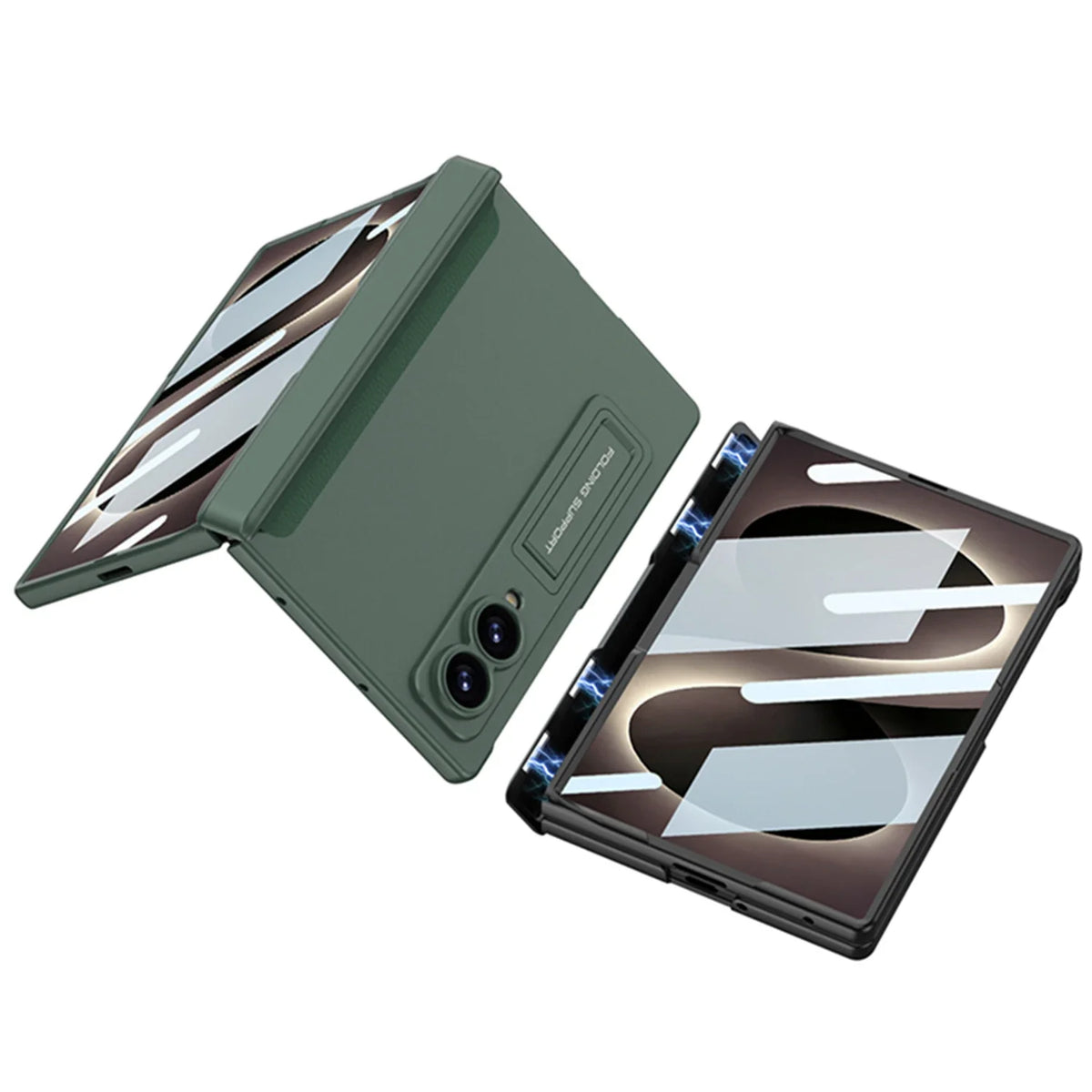 Magnetic Stand Case with Hinge Protection