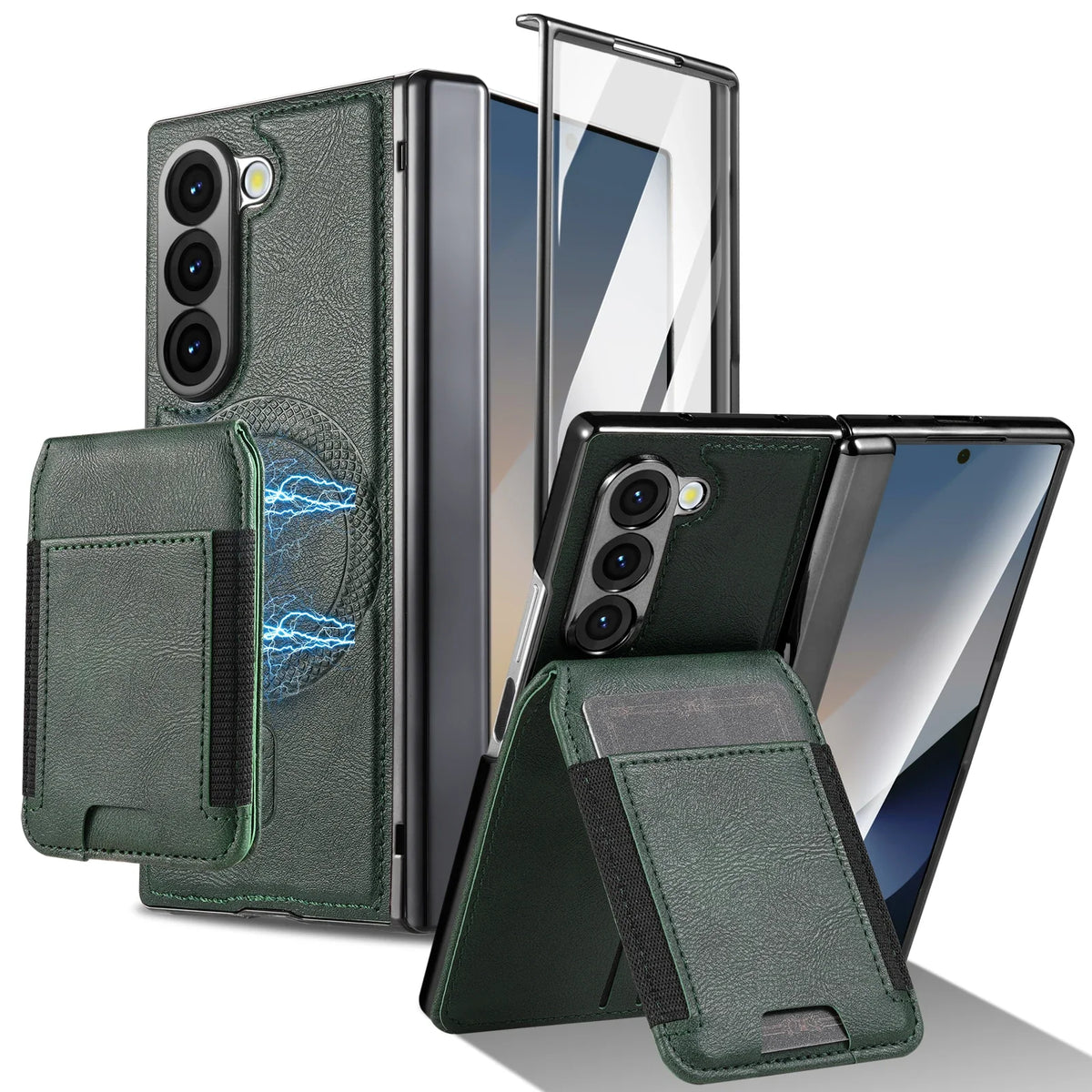 Detachable Leather Wallet Case