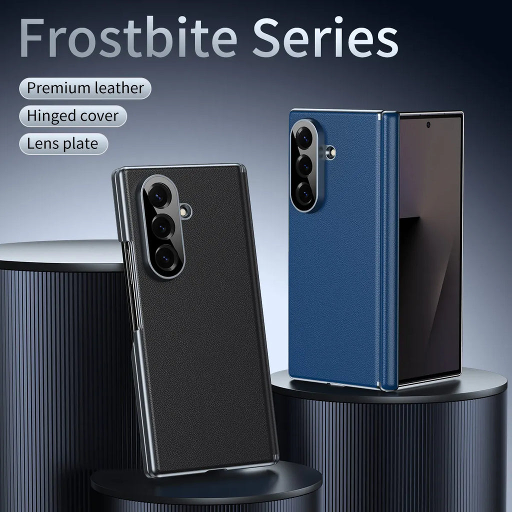 Frostbite Leather Shield For Galaxy Z Fold Series