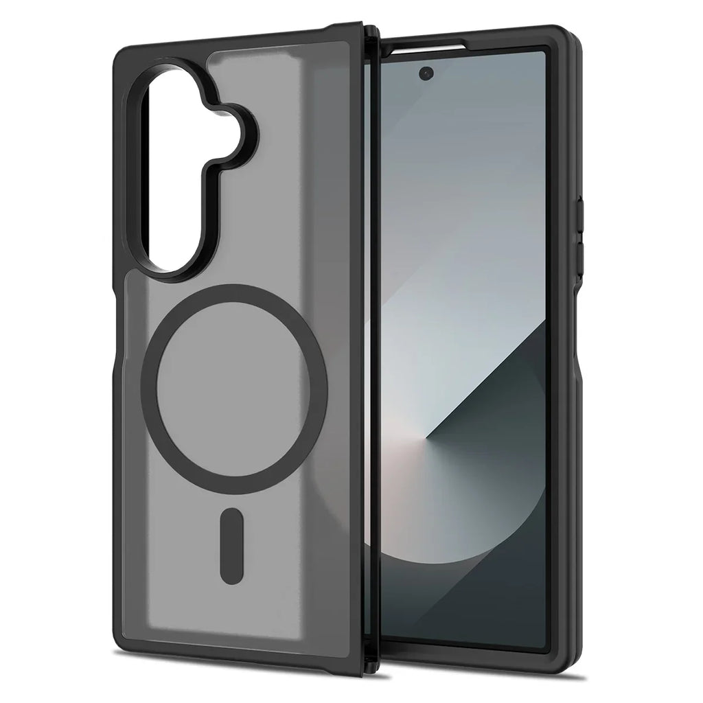 Frosted Magnetic Shield Case with Soft Frame