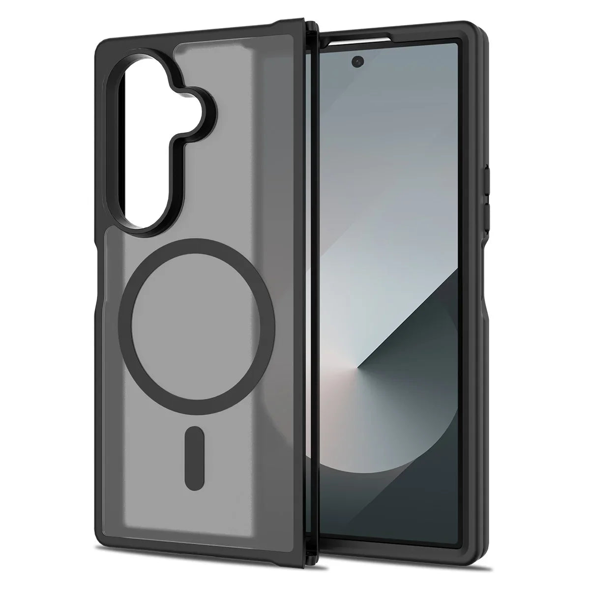Frosted Magnetic Shield Case with Soft Frame