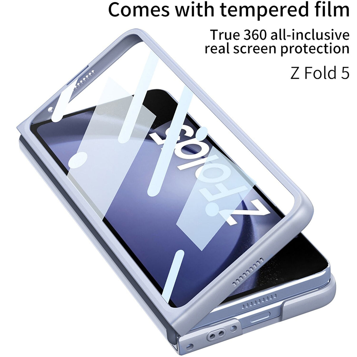 Slim Shockproof Case with Slide Camera Protector for Samsung Galaxy Z Fold 5