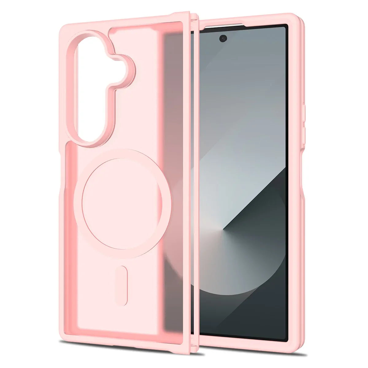 Frosted Magnetic Shield Case with Soft Frame