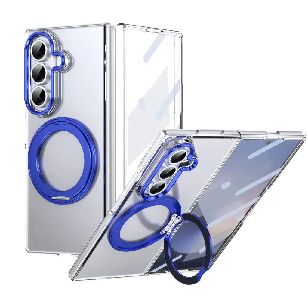 Clear Magnetic Case with Ring Stand