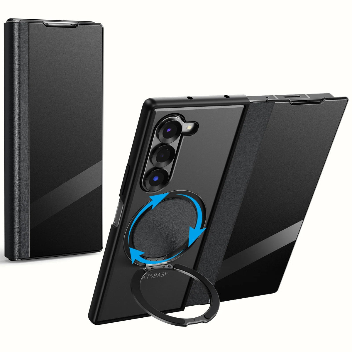 Full Protection Magnetic Ring Stand For Z Fold 7
