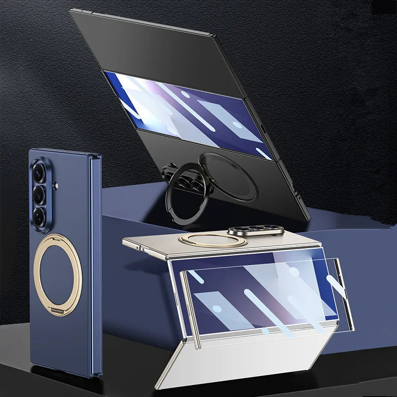Matte Z TriFold Case with 360° Ring Stand