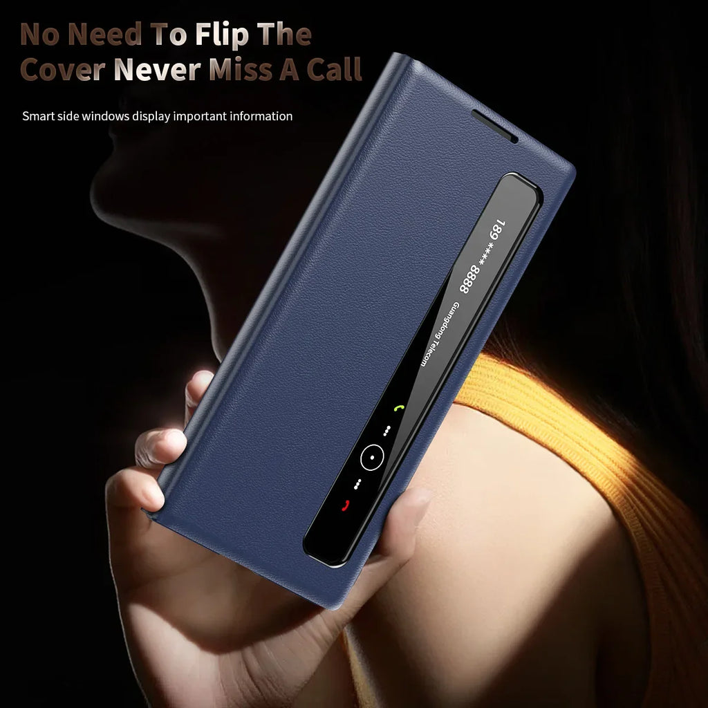 Leather Smart Case For Galaxy Z Fold
