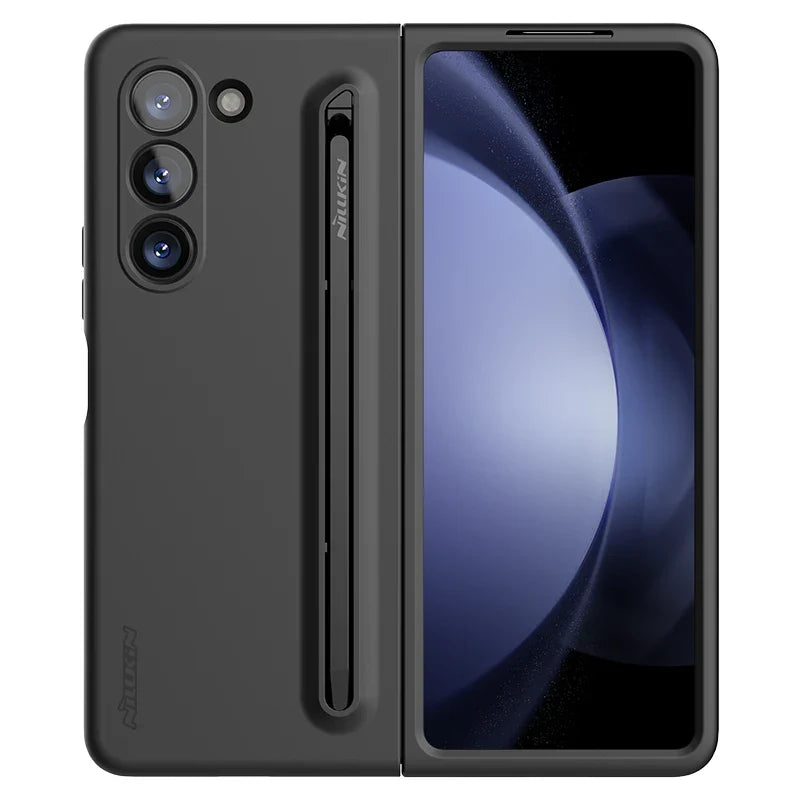 Soft Silicone Case With S Pen For Samsung Galaxy Z Fold 5