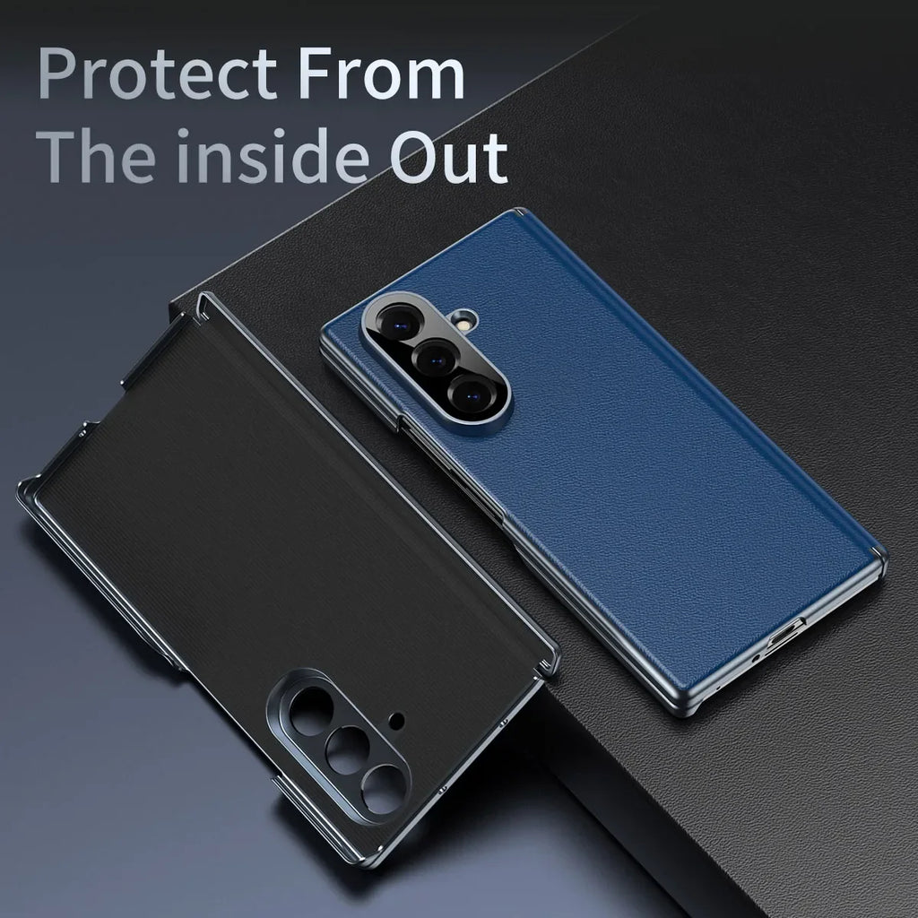 Frostbite Leather Shield For Galaxy Z Fold Series