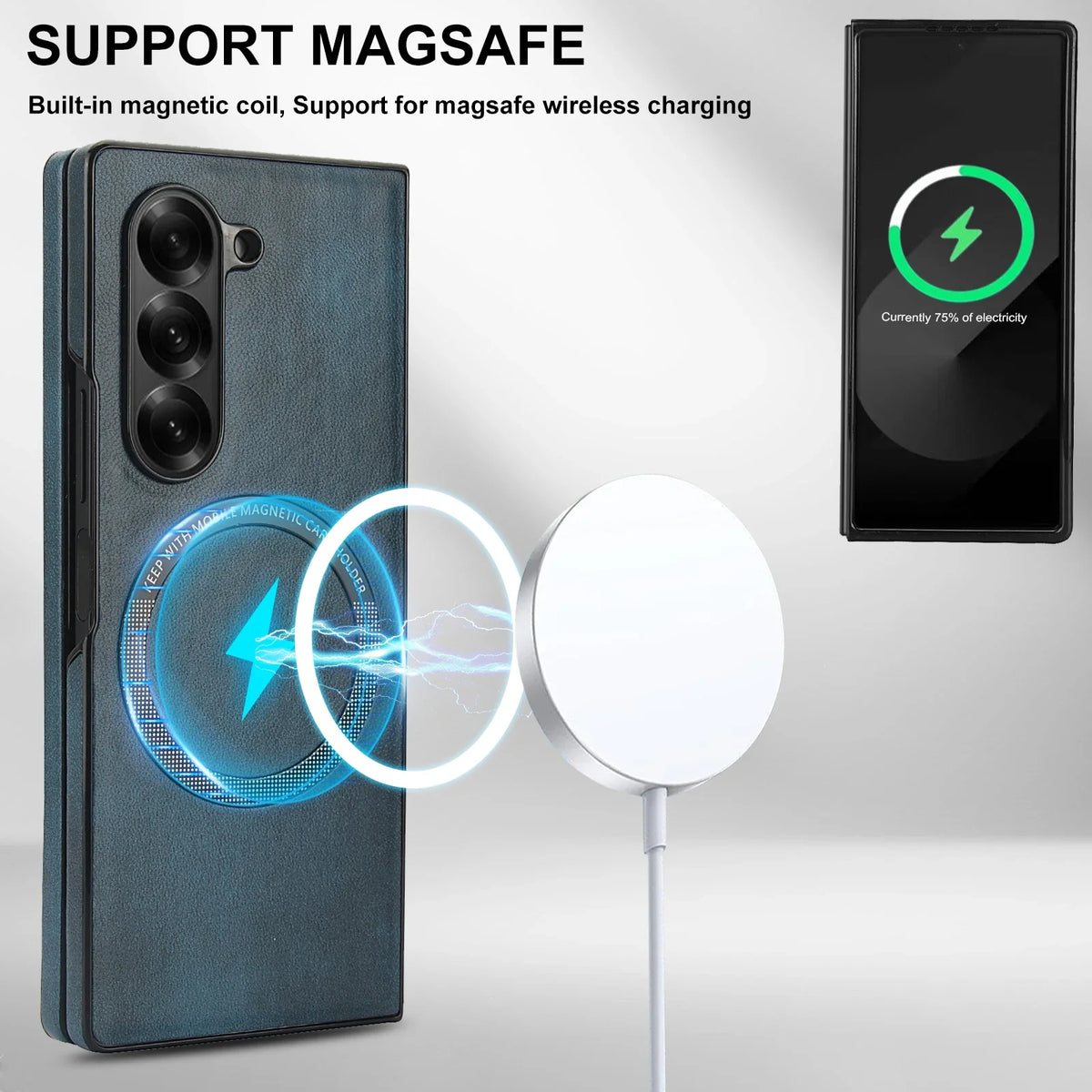 Full Protection Magnetic Leather Case