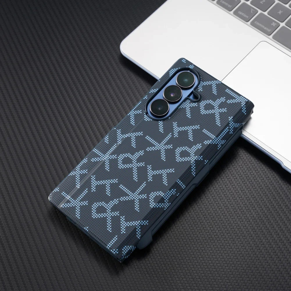 Leather Stand Case with Pen For Galaxy Z Fold