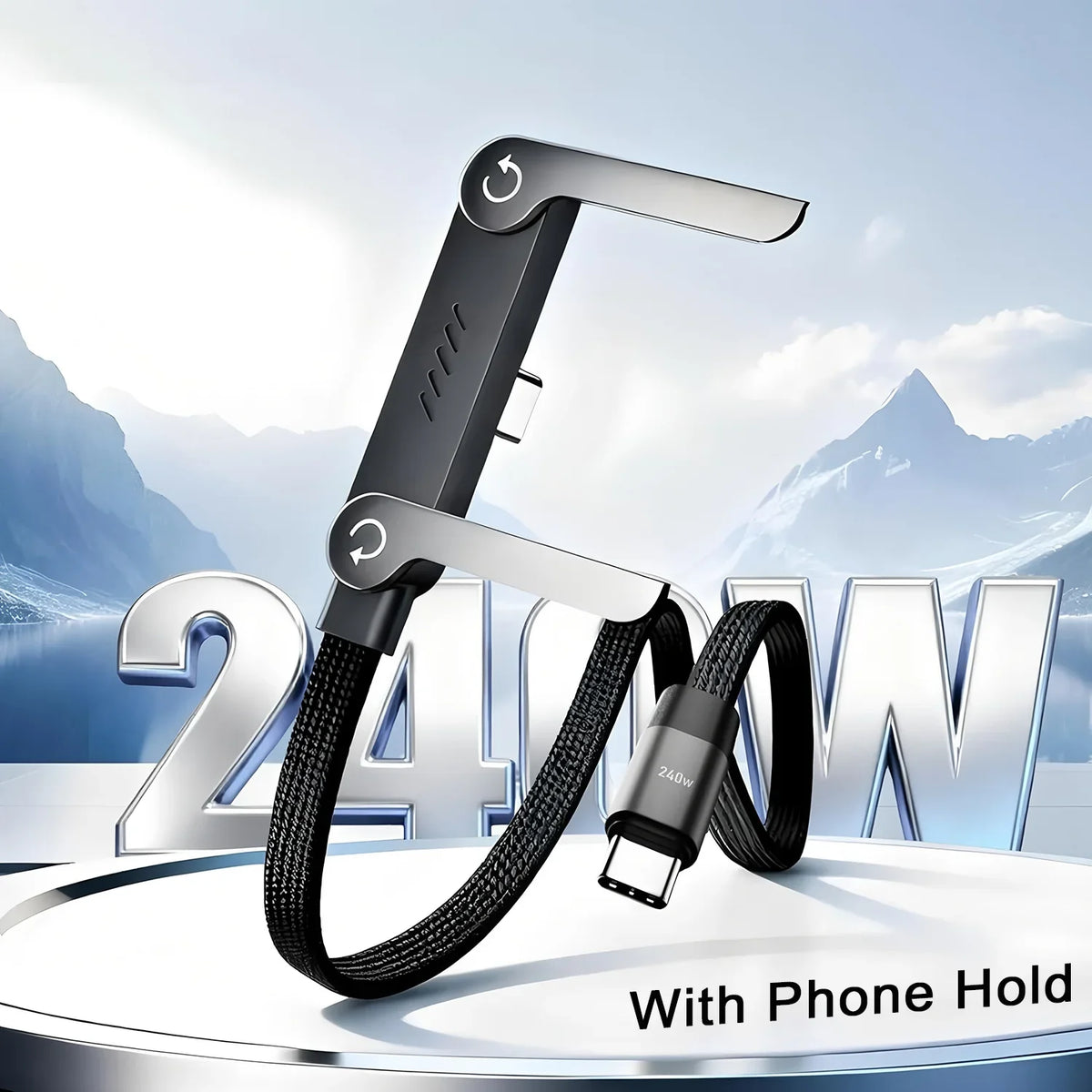 Fold Stand 3-in-1 Fast Charging Cable