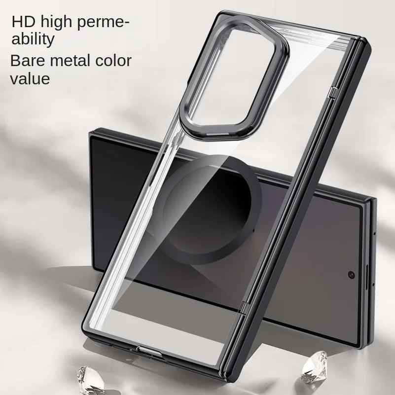 Clear Magnetic Case with Kickstand