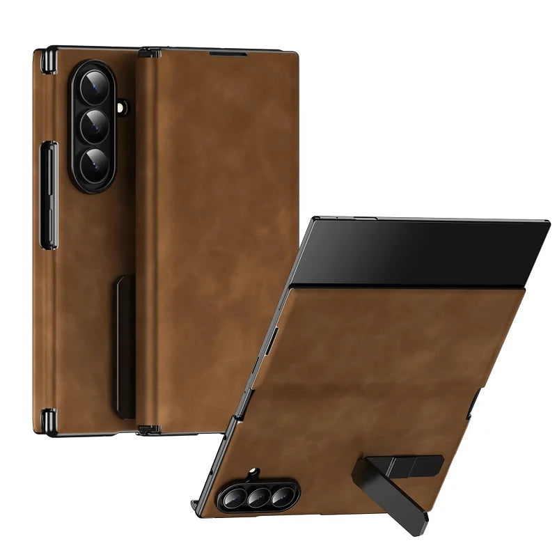 Leather Stand Case For Galaxy Z TriFold