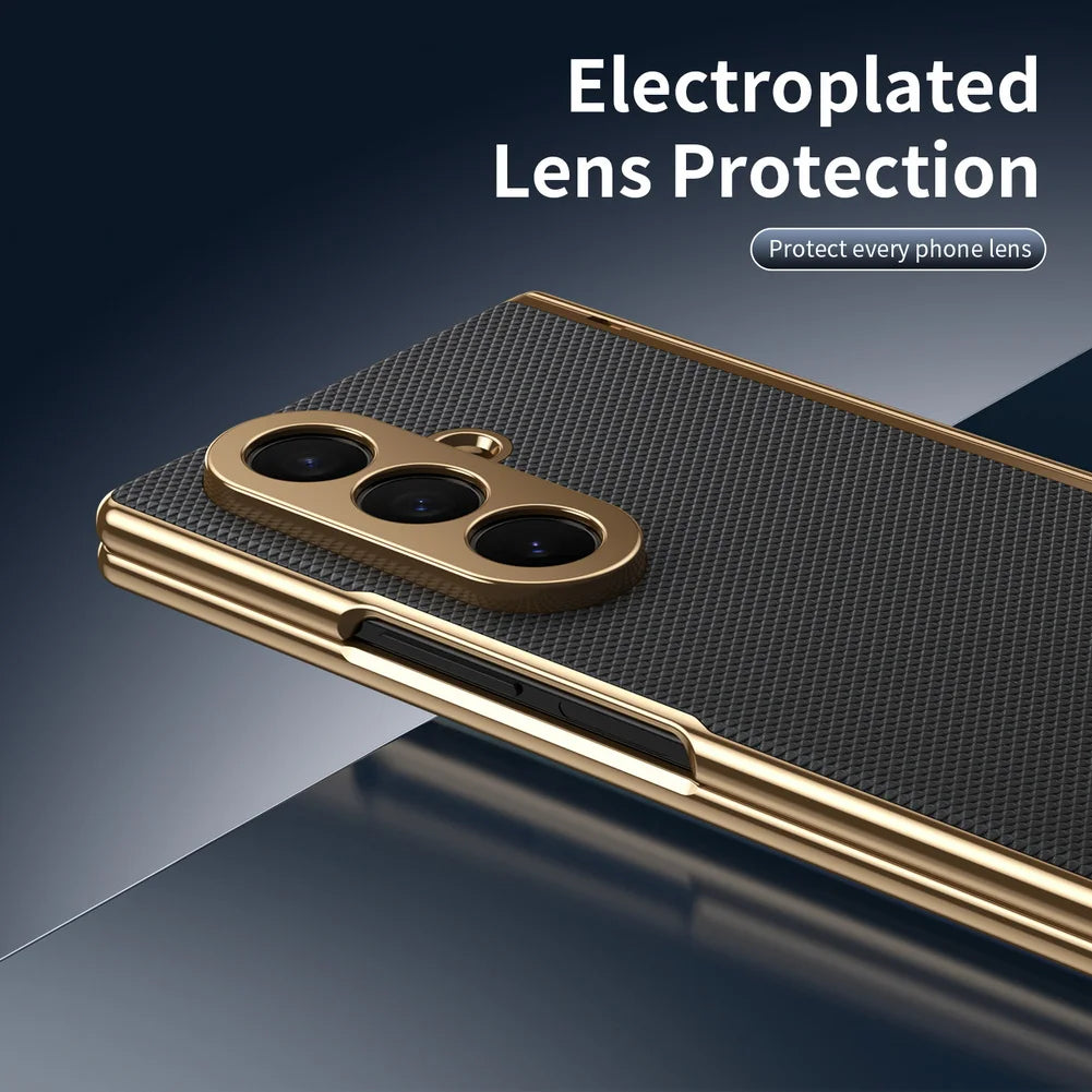 Diamond Leather Hinge Case For Z Fold Series