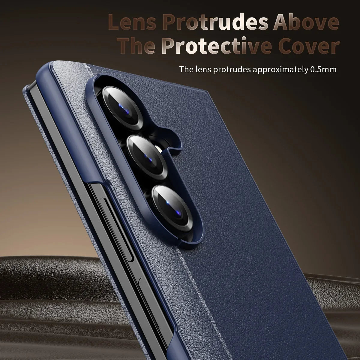 Leather Smart Case For Galaxy Z Fold
