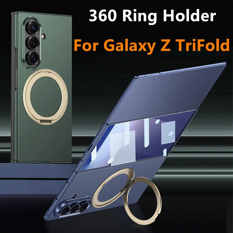Matte Z TriFold Case with 360° Ring Stand