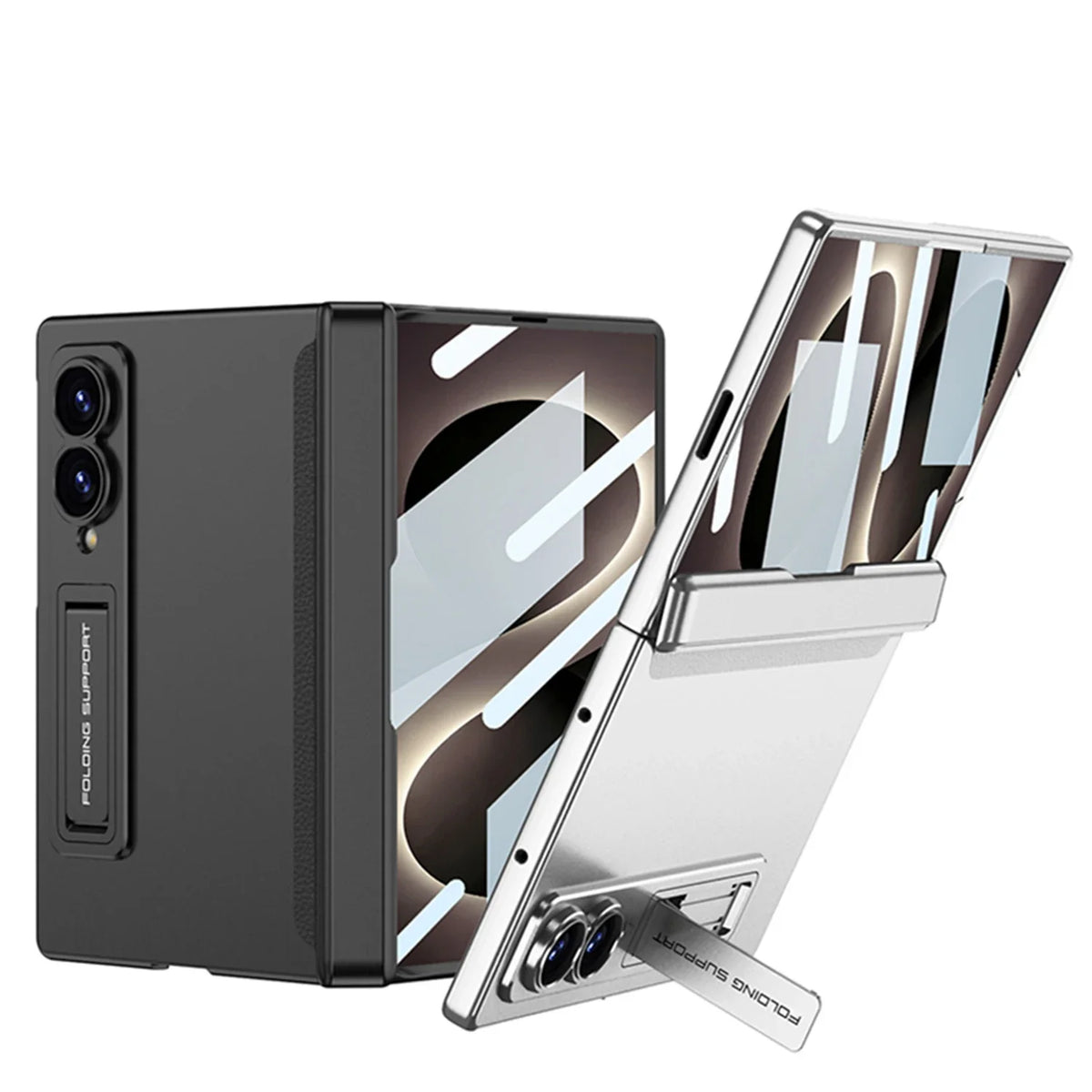 Magnetic Stand Case with Hinge Protection