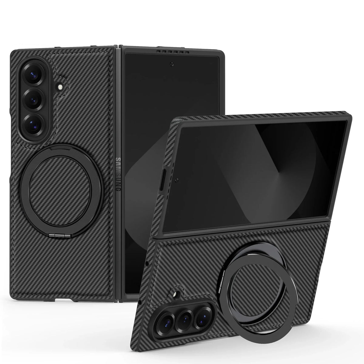Carbon Fiber Case with Magnetic Ring