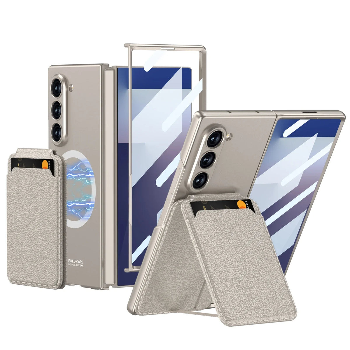 Magnetic Wallet Stand Case For Z Fold