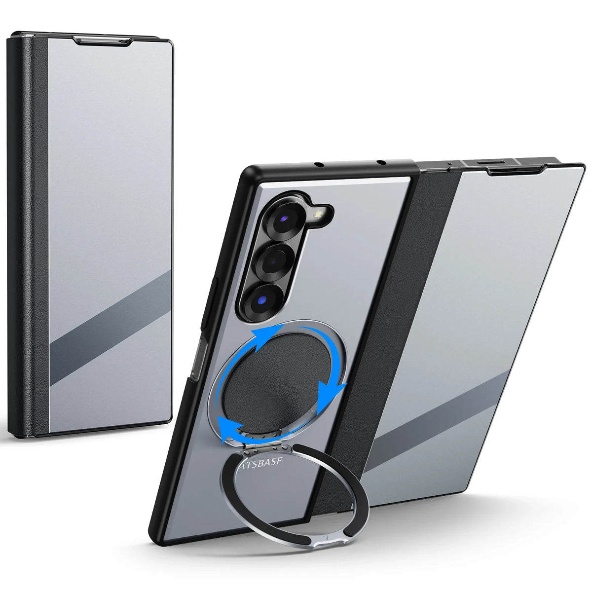 Full Protection Magnetic Ring Stand For Z Fold 7
