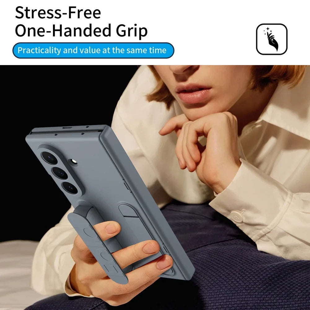 Full Protection Case with Stand & Wristband For Galaxy Z TriFold